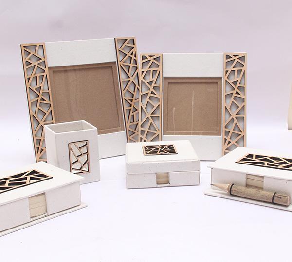 Up-cycled Wood and Paper Combination Up-cycled Wood and Paper Combination